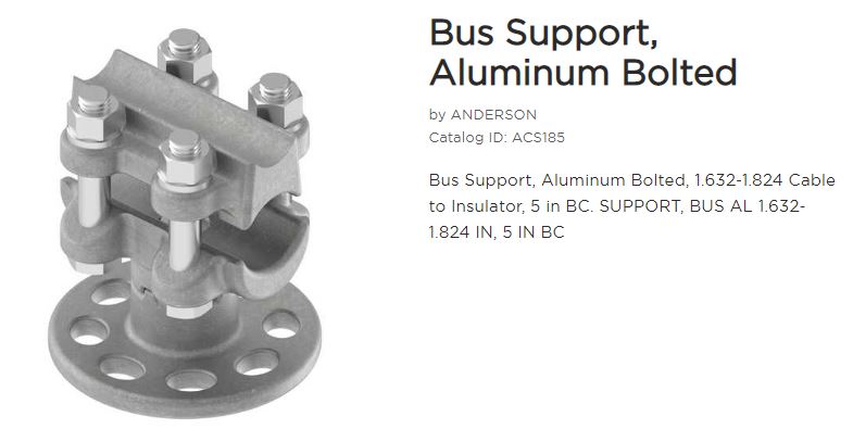 Bus Support AL Bolted 1.6